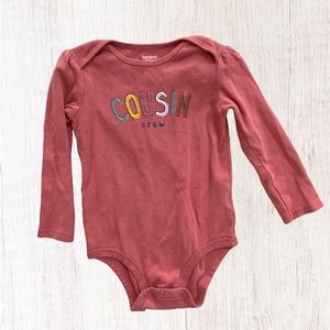 ⚡️5/$25 SALE⚡️ 👶 Carter’s Cousin Crew 24 months Baby Onesie
